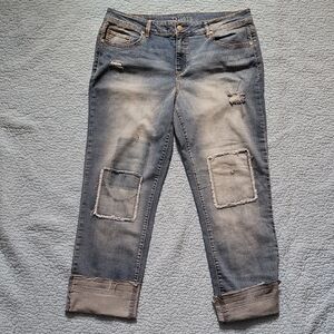 R1893 Distressed Blue Jeans